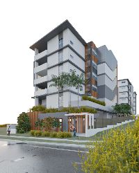 Render of Pohlman Street Apartment External Right