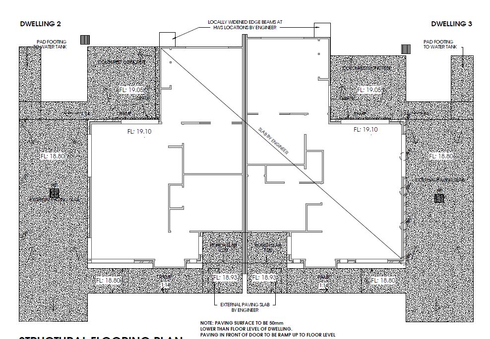 floor plan 1A   1B