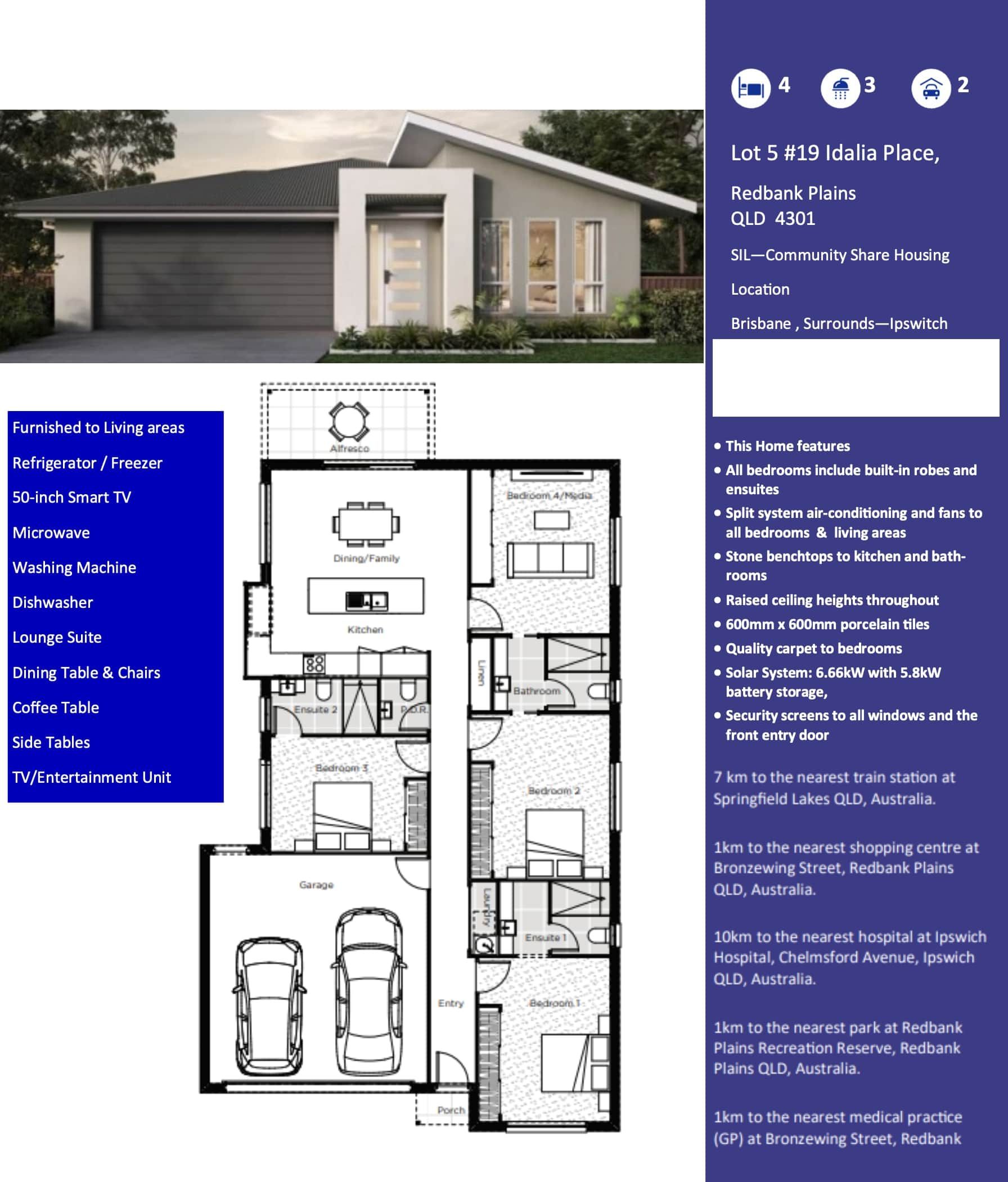Lot 5 N19 Idalia Place SIL 4 3 Furnished