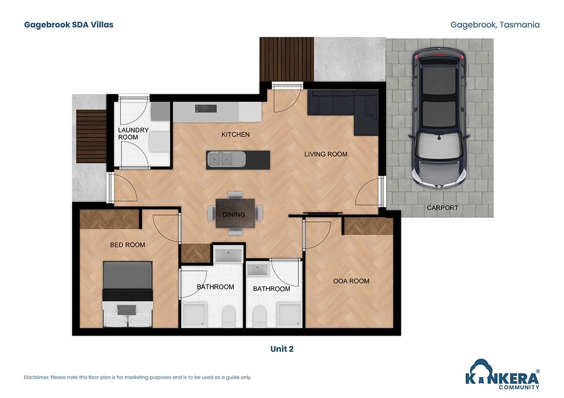 Gagebrook SDA Villas TAS_2 BR_Robust_Villas_Floorplan3