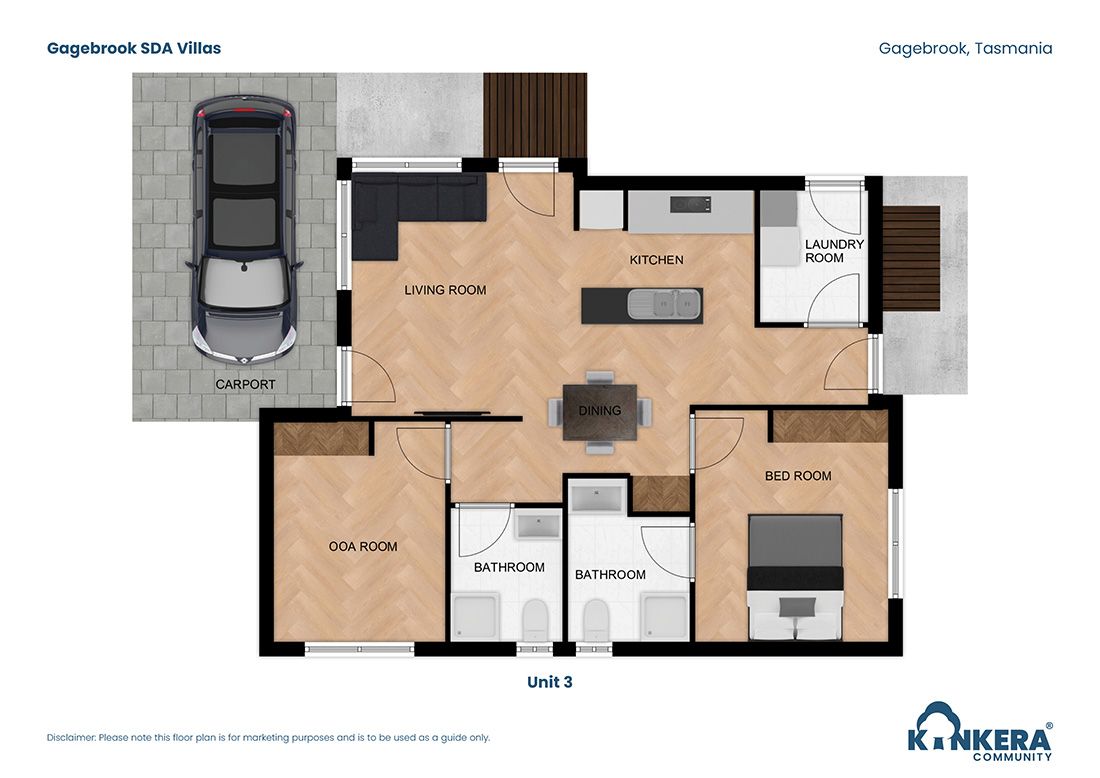 Gagebrook SDA Villas TAS_2 BR_Robust_Villas_Floorplan4