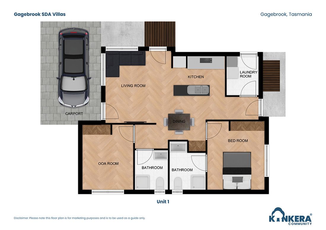 Gagebrook SDA Villas TAS_2 BR_Robust_Villas_Floorplan2