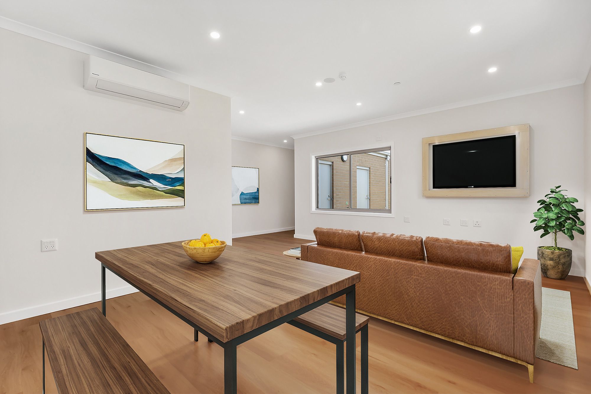 Drake   Unit 1 Living Dining Staged LR No Logo