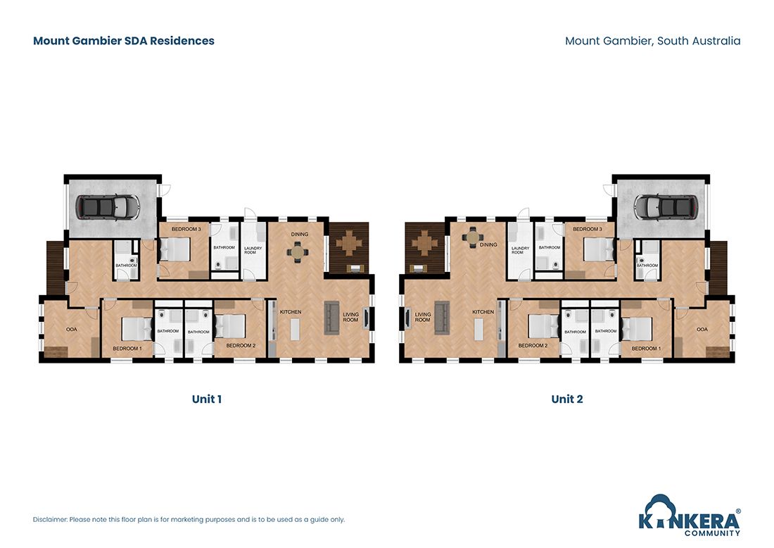 Mount Gambier SDA Residences SA_3 BR_IL_House_Floor Plan_Small Size