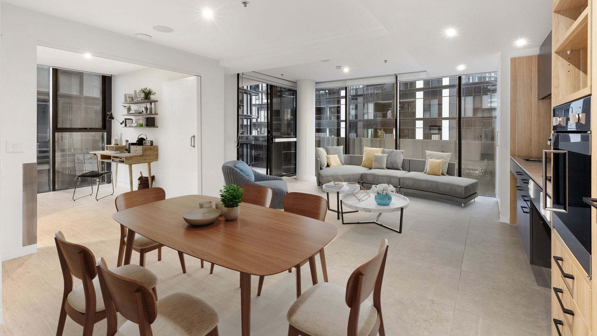 dusk styled_living_kitchen