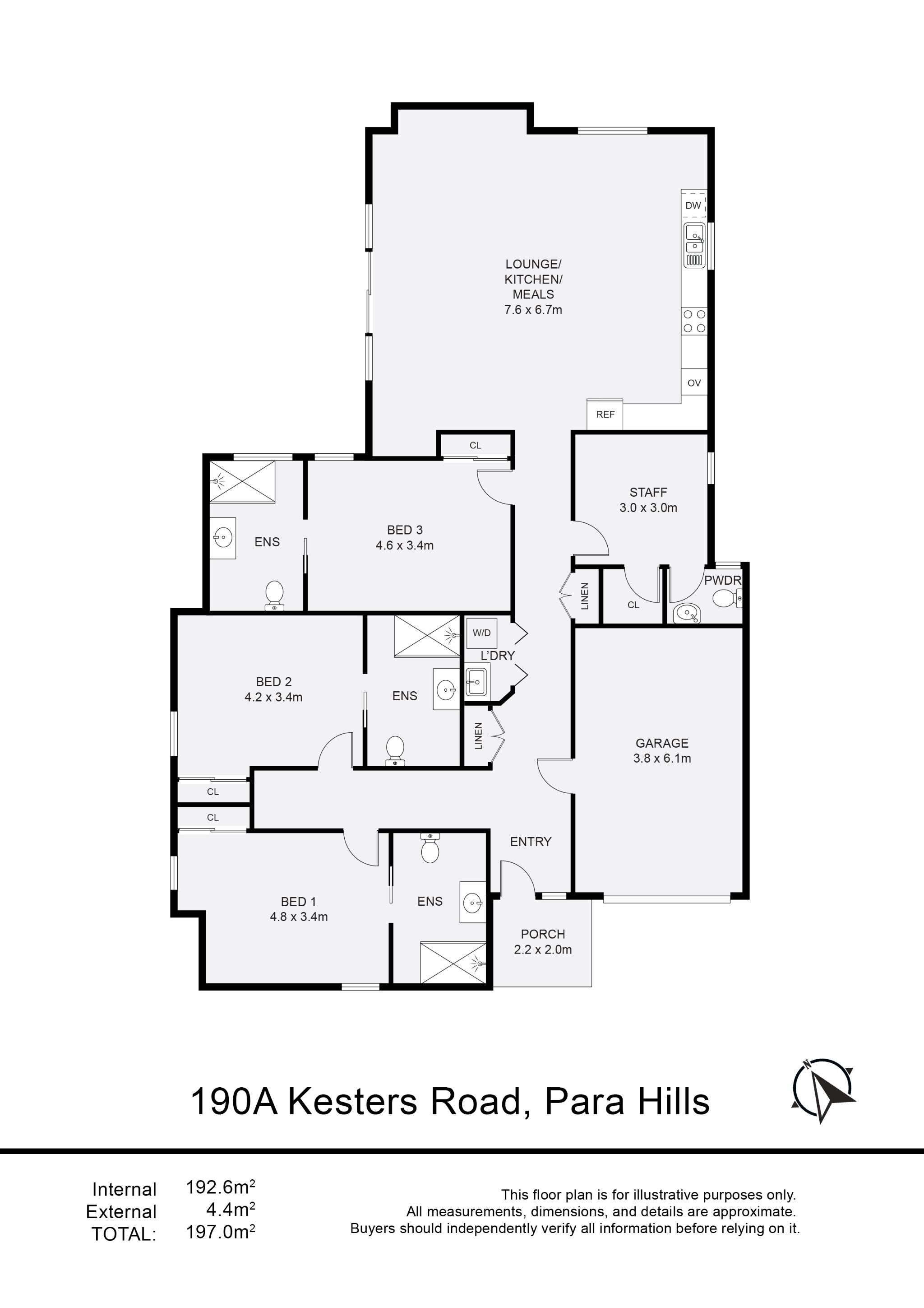 190A Kesters Rd  Para Hills Floor Plan