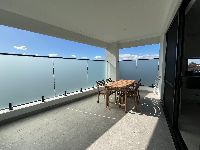 Balcony with outdoor table