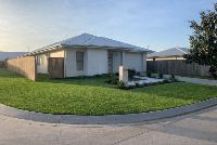 Modern house on a suburban corner