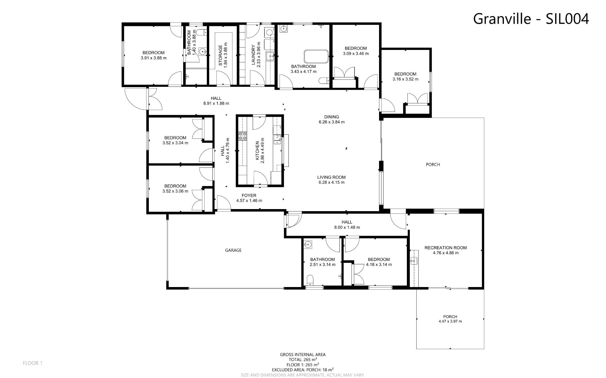 SIL004 Granville floorplan