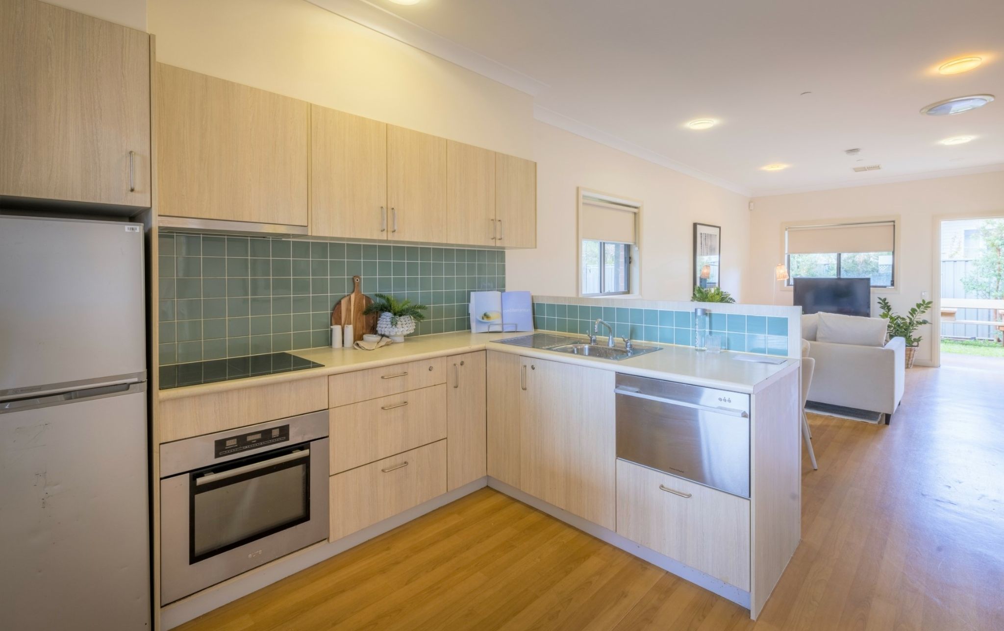 Kitchen with-oven_-fridge-and-cabinets