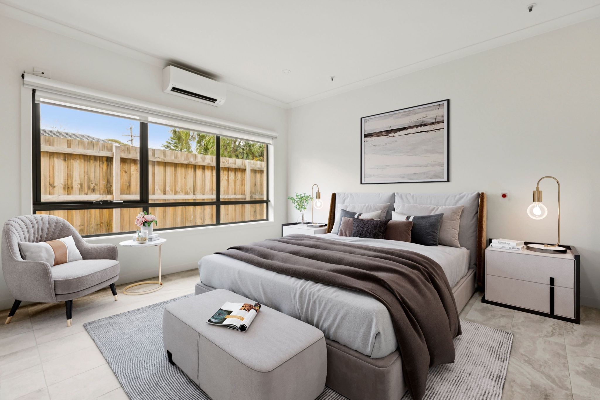 Frankston Bedroom staged