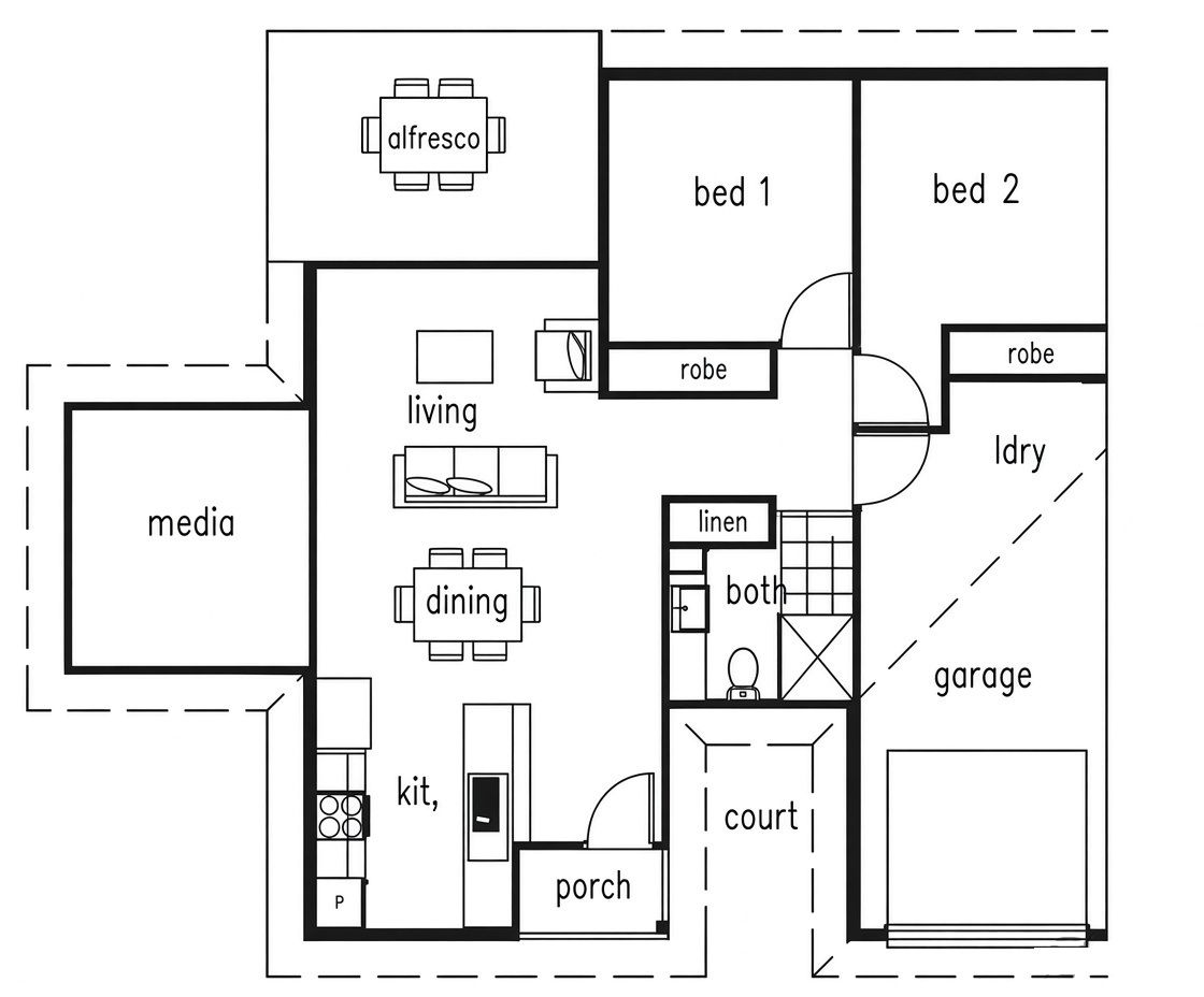 Duplex Floor Plan 1