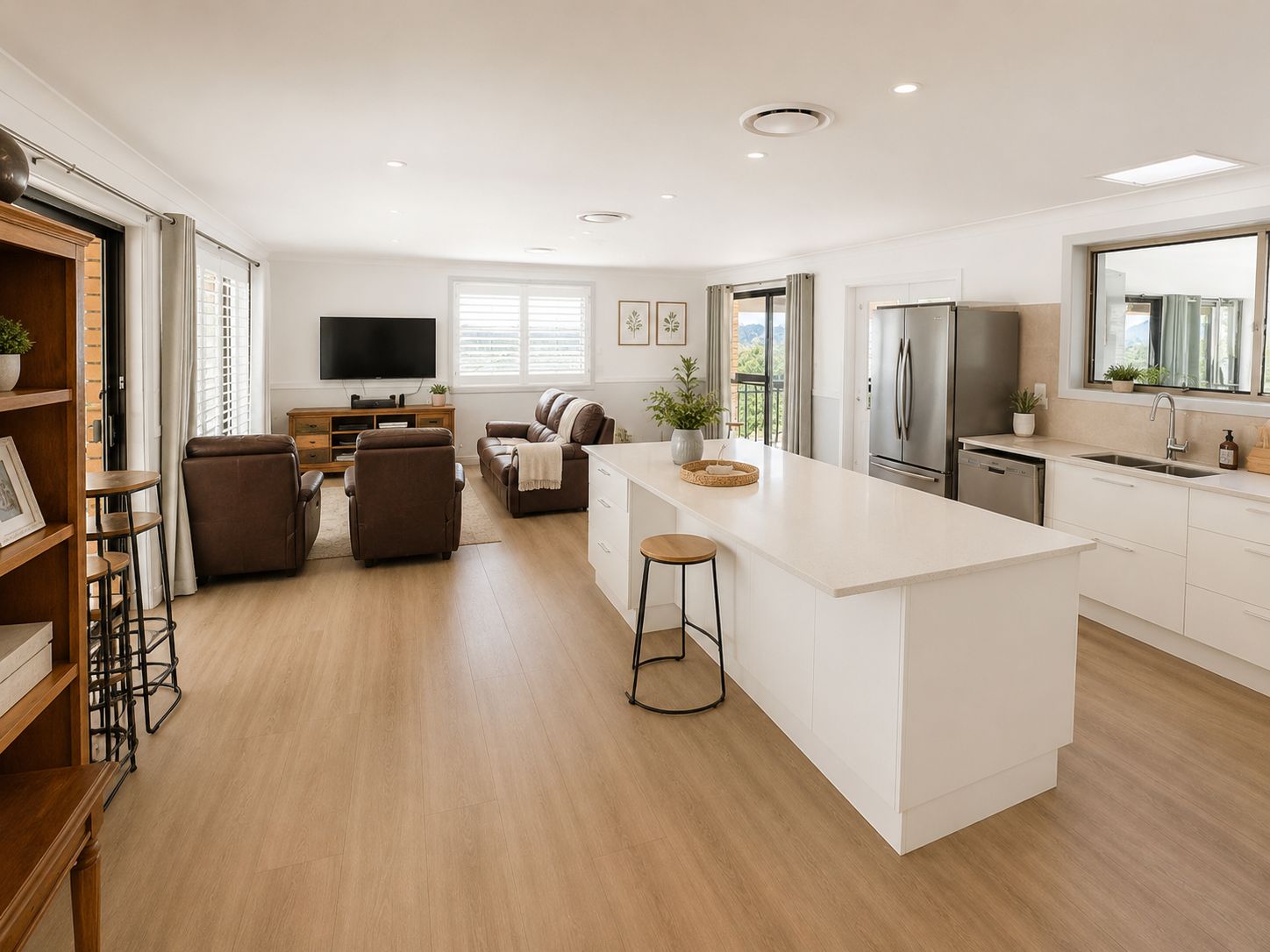 Upstairs living area