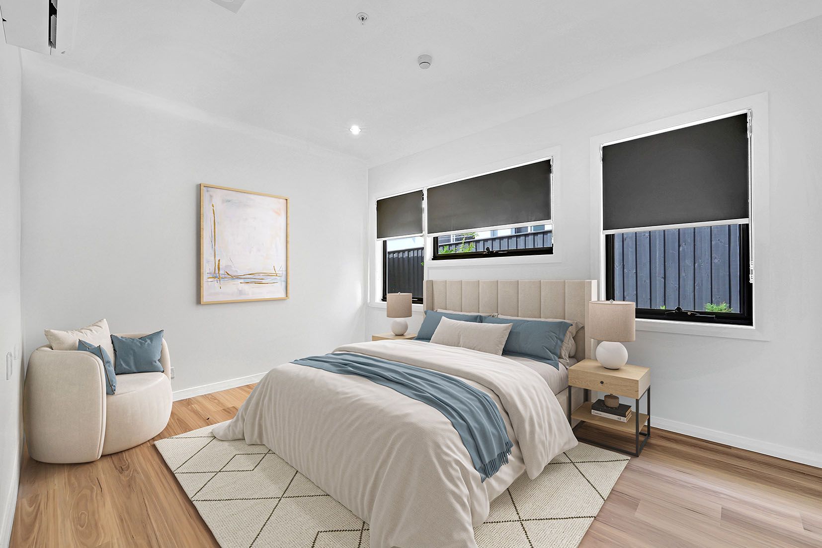 Bedroom virtually staged low res