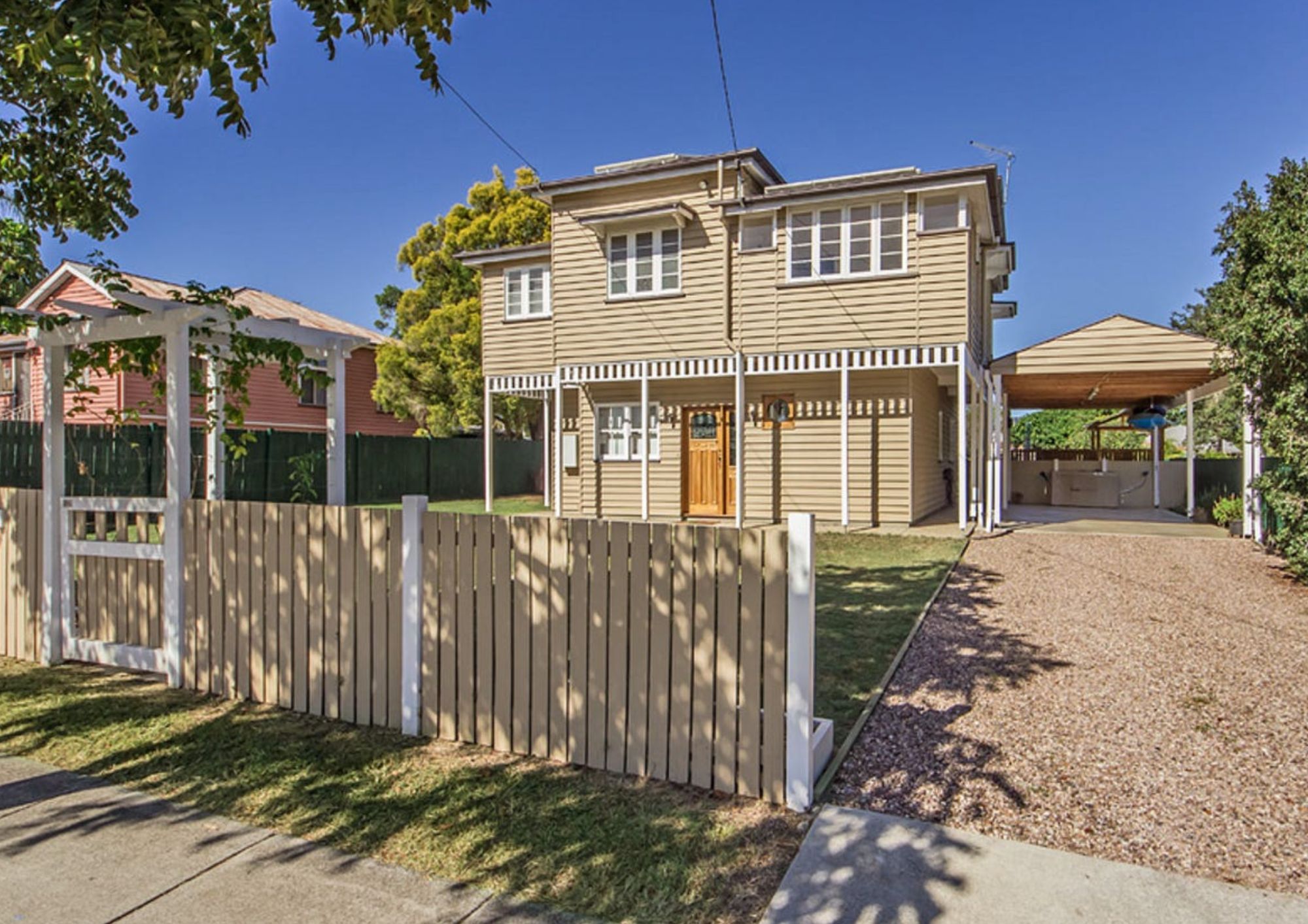 Jacaranda front of house